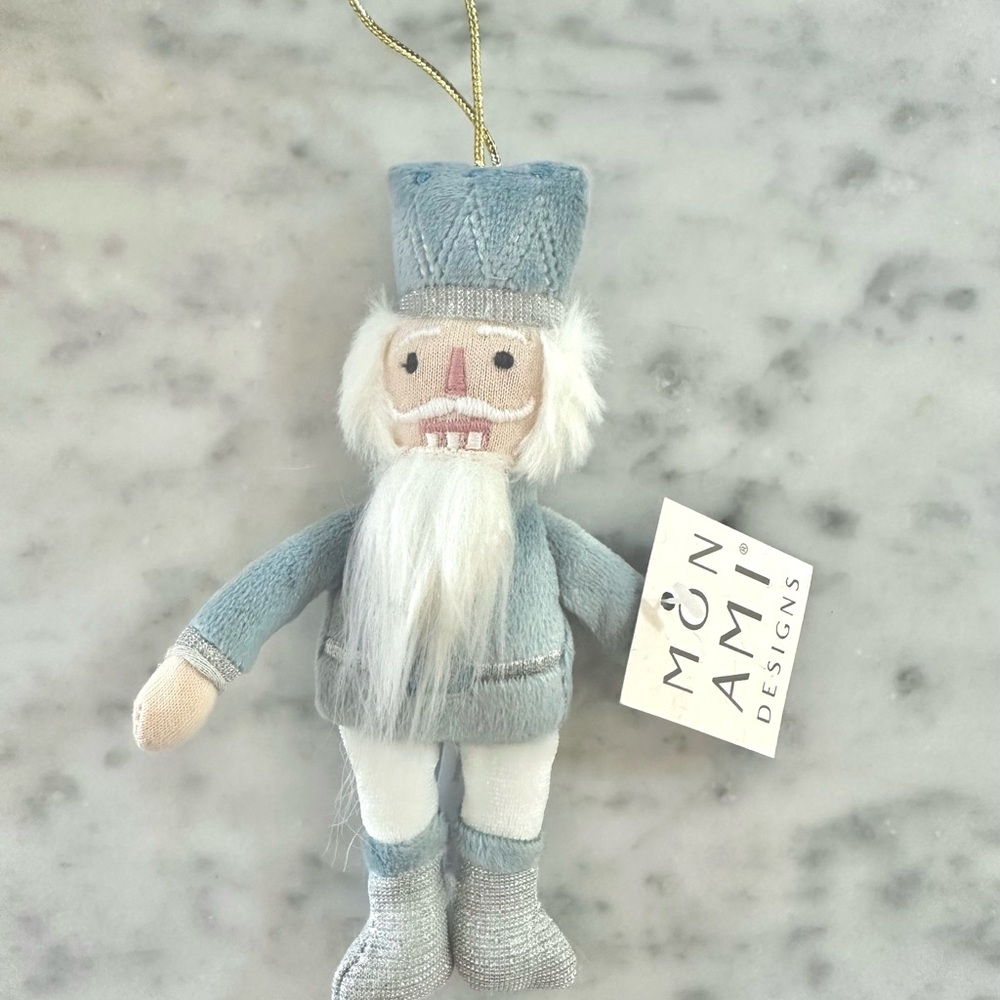 Mon Ami Blue Nutcracker Ornament